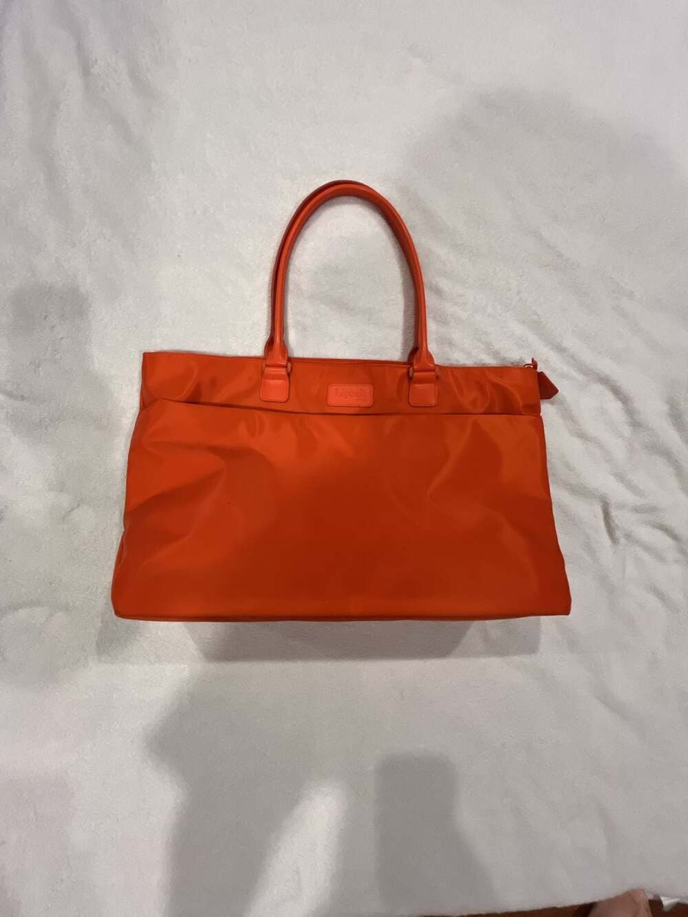 Lipault Lady Plume Large Shopping Tote in Orange